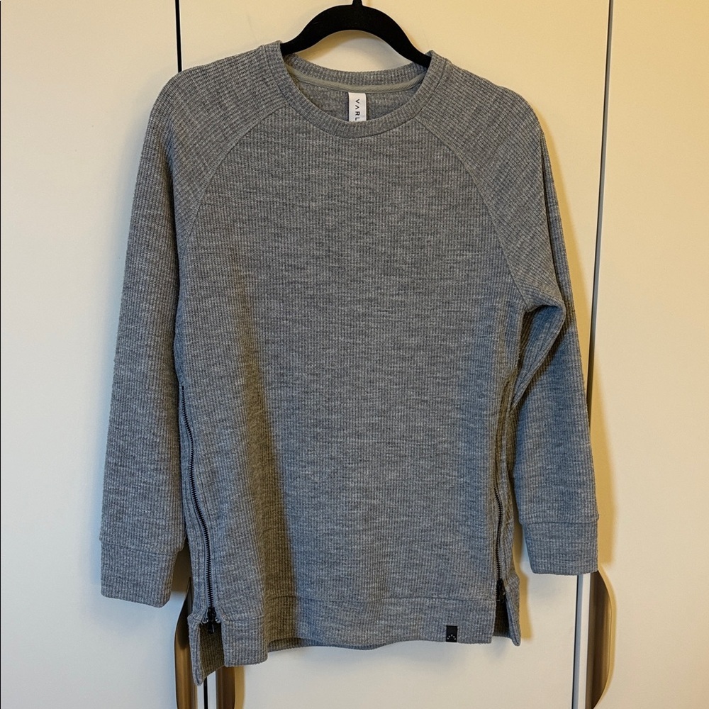 Varley Heather Gray Knit Sweater XS